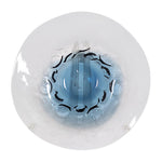 Sagebrook Home 18558 Glass, 12L" Blue Waters Bowl, Blue/White