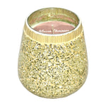 Sagebrook Home 80253-04 6" 18 Oz Spiced Pear Mosaic Candle, Champagne