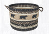 Earth Rugs UBP-313 Cabin Bear Printed Utility Basket 17``x11``