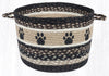 Earth Rugs UBP-313 Paw Prints Printed Utility Basket 17``x11``