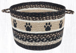 Earth Rugs UBP-313 Paw Prints Printed Utility Basket 17``x11``