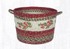 Earth Rugs UBP 9-390 Cranberries Printed Utility Basket 17``x11``