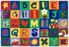 Carpet For Kids KIDSoft Toddler Alphabet Blocks - Primary Rug