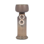 Sagebrook Home 18495-01 Glass, 13" Decorated Candle Holder, Champagne