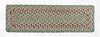 Earth Rugs RC-09 Green/Burgundy Rectangle Stair Tread 27"x8.25" (Set of 13)