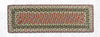 Earth Rugs RC-24 Olive/Burgundy/Gray Rectangle Stair Tread 27"x8.25" (Set of 13)