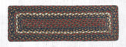 Earth Rugs RC-40 Burgundy/Gray Rectangle Stair Tread 27