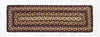 Earth Rugs RC-371 Black Cherry/Chocolate/Cream Rectangle Stair Tread 27"x8.25" (Set of 13)