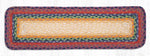 Earth Rugs RC-400 Rainbow 1 Rectangle Stair Tread 27"x8.25" (Set of 13)