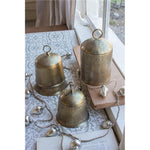 Kalalou NMAN1025 Set of Three Brass Finish Bells