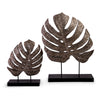 IMAX Worldwide Home Silver Antiqued Leaves - Set of 2