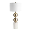 Sagebrook Home 51230 Marble, 31" Stacking Orbs Table Lamp, Gold/White