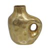 Sagebrook Home 18457-01 Metal, 11" Hammerd Cut-Out Vase, Gold