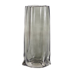 Sagebrook Home 18563-02 Glass, 12" Paper Bag Vase, Smoke