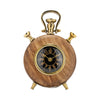 Sagebrook Home 17200-02 Wood, 8" Antique Table Clock, Brown