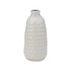 Sagebrook Home 13922-26 Ceramic, 9" Dimpled Vase, Oatmeal