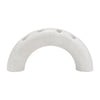 Sagebrook Home 17400 Marble, 10" 4-Taper Candle Holder, White