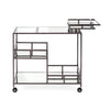 IMAX Worldwide Home Tribute Black Plated Bar Cart