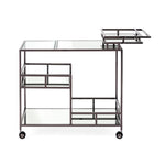 IMAX Worldwide Home Tribute Black Plated Bar Cart