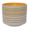 Sagebrook Home 80201-01 5" 15Oz X Dots Citro Candle, Yellow