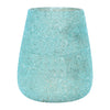 Sagebrook Home 80258-04 6" 26 Oz Cozy Linen Beaded Candle, Blue