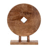 Sagebrook Home 18025-02 Wood, 15" Round Table Decor, Brown