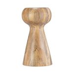 Sagebrook Home 17816-02 Wood, 13" Candle Holder, Brown