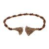 Sagebrook Home 17511-02 Wood, 33" 2-Tone Bead Garland, Natural