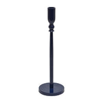 Sagebrook Home 18191-04 Metal, 12" Traditional Taper Candleholder, Navy