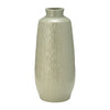 Sagebrook Home 16944-04 Ceramic, 15" Carved Vase, Cucumber