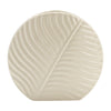 Sagebrook Home 17916-01 Ceramic, 7" Round Botanical Vase, Cotton