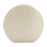 Sagebrook Home 17916-01 Ceramic, 7" Round Botanical Vase, Cotton