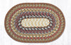 Earth Rugs C-300 Honey/Vanilla/Ginger Oval Placemat 13``x19``