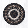 Earth Rugs C-313 Mocha/Frappuccino Round Coaster 4``x4``