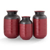 SPI Home 41020 Decorative Red and Black Vases Set of 3 - Home Decor