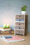 Kalalou NMCC1162 Recycled Wood Table Top Chest with Five Drawer