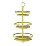 IMAX Worldwide Home Green Three Tier Decorative Tray Server