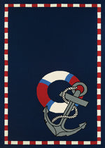 Couristan Outdoor Escape Anchors Away 5'6" X 8' Rectangular Indoor/Outdoor  Transitional Rug