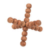 Sagebrook Home 18736 Wood, 6" Beaded Jack, Natural