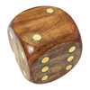 Sagebrook Home 18483-01 Wood, 4X4 Dice, Antique Brown