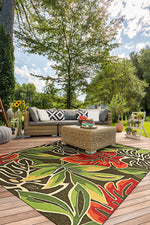 Couristan Covington Areca Palms 5'6" X 8' Rectangular Indoor/Outdoor  Contemporary Rug