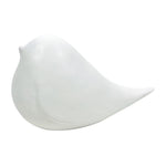 Sagebrook Home 18636-04 Ceramic, 8" Chubby Bird, White