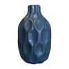 Sagebrook Home 18655-02 Ceramic, 8" Honeycomb Dimpled Vase, Navy