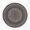 Earth Rugs C-43 Burgundy/Blue/Gray Heart Placemat 12``x17``