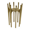 Sagebrook Home 18207-02 Metal, 8" Candleholder With Spike Legs, Gold