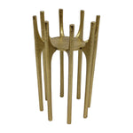 Sagebrook Home 18207-02 Metal, 8" Candleholder With Spike Legs, Gold