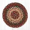 Earth Rugs MS-12 Burgundy Round Swatch 10``x10``