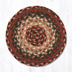 Earth Rugs MS-12 Burgundy Round Swatch 10``x10``