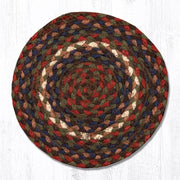 Earth Rugs MS-40 Burgundy/Gray Round Swatch 10``x10``