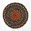 Earth Rugs MS-43 Burgundy/Blue/Gray Round Swatch 10``x10``